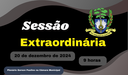 Convocação para Sessão Extraordinária, dia 20 de dezembro de 2024.