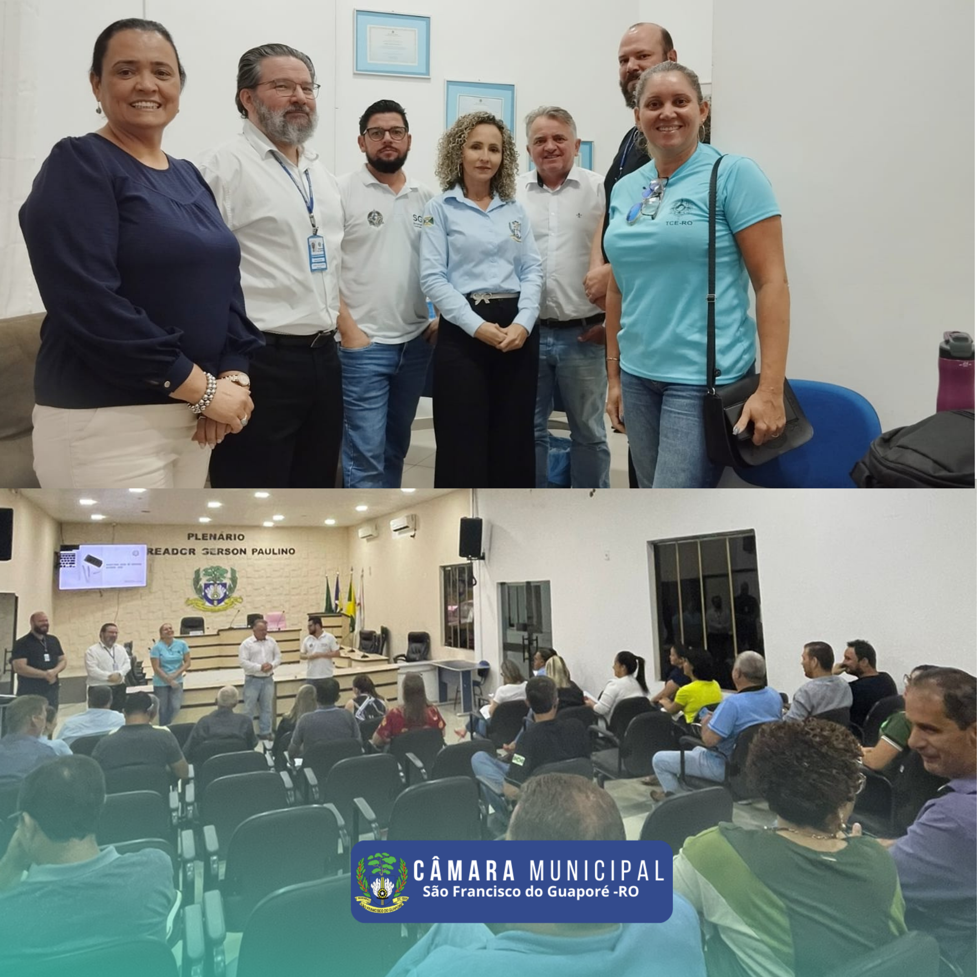 TCE-RO realiza visita e capacitação na Câmara Municipal de São Francisco Guaporé.